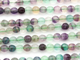 Rainbow Fluorite Faceted Round Gemstone Beads 6mm (GS4765)