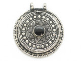 Afghan Tribal Silver Pendant - Onyx 43mm (AF901)