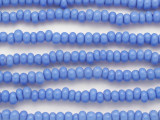 Baby Blue Irregular Rondelle Glass Beads 7mm (JV1263)
