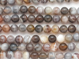 Botswana Agate Round Gemstone Beads 8mm (GS4857)