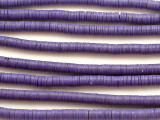 Purple Vinyl Disc Beads 6mm (VY238)