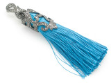 Light Blue Ornate Thread Tassel - 4" (AP2109)