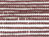 Garnet Faceted Round Gemstone Beads 3mm (GS4872)