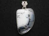 Sterling Silver & Dendritic Agate Pendant 39mm (GSP2519)