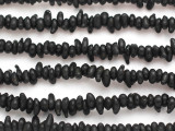 Black Irregular Glass Beads 5-10mm (JV1316)