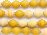 Yellow Bicone Glass Beads 15-17mm (JV1322)