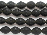 Black Bicone Glass Beads 16-18mm (JV1332)