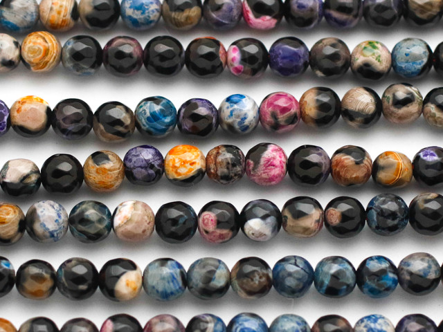 Multi Agate Natural Beads 14-18mm 10 Beads
