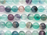 Rainbow Fluorite Round Gemstone Beads 12mm (GS4941)