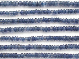 Iolite Faceted Rondelle Gemstone Beads 3mm (GS4953)