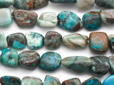 Aqua Agate Nugget Gemstone Beads 12-20mm (GS4970)