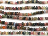 Tourmaline Faceted Rondelle Gemstone Beads 3-4mm (GS5018)