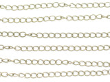 Brass Curb Chain 4mm - 36" (CHAIN111)