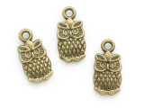 Brass Owl Charm 14mm (AP2178)