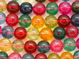 Multi-Color Quartz Round Gemstone Beads 10mm (GS5062)