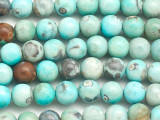 Aqua Agate Round Gemstone Beads 8mm (GS5077)