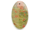 Unakite Gemstone Pendant 60mm (GSP2959)