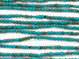 Afghan Turquoise Saucer Gemstone Beads 2-3mm (AF1001)