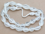 Clear Bicone Recycled Glass Beads 16-24mm - Indonesia (RG699)