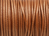 Metallic Copper Stitched Leather Cord 2.5mm - 36" (LR150)