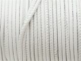 White Stitched Leather Cord 2.5mm - 36" (LR152)
