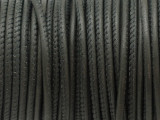 Dark Gray Stitched Leather Cord 2.5mm - 36" (LR157)