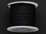 Black Waxed Cotton Thread 1mm - 25 Meter Spool (SUP94)