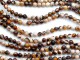 Brown Zebra Jasper Round Gemstone Beads 4-5mm (GS5197)