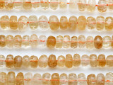 Citrine Faceted Rondelle Gemstone Beads 10mm (GS5228)