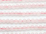 Rose Quartz Round Gemstone Beads 6mm (GS5233)