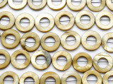 Tan Ring Shell Beads 20mm (SH577)