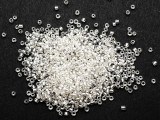 Clear Silver Line Glass Seed Beads - 2mm (SB284)