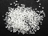 Clear White Line Glass Seed Beads - 2mm (SB286)