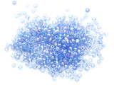 Metallic Light Blue Jeweltone Glass Seed Beads - 3mm (SB295)