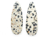 Dalmatian Jasper Gemstone Earring Pair 42mm (GSP3681)