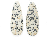 Dalmatian Jasper Gemstone Earring Pair 41mm (GSP3683)