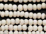 Natural White Irregular Round Bone Beads 8-10mm (B1397)