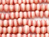 Light Pink Striped Irregular Round Bone Beads 7-11mm (B1407)