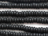 Black Heishi Glass Beads 5-6mm (JV1376)