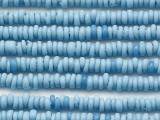 Light Blue Irregular Rondelle Glass Beads 3-4mm(JV1382)