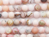 Semi-Matte Pink Opal Round Gemstone Beads 8mm (GS5271)