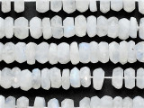 White Moonstone Faceted Rondelle Gemstone Beads 8mm (GS5311)