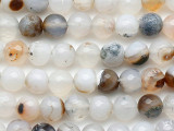 Montana Agate Faceted Round Gemstone Beads 8mm (GS5330)