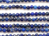 Lapis Lazuli Faceted Round Gemstone Beads 3mm (GS5371)
