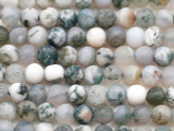 Matte Moss Agate Round Gemstone Beads 4mm (GS5389)