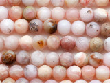 Pink Opal Faceted Round Gemstone Beads 6mm (GS5406)