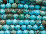 Turquoise Faceted Round Beads 6mm (TUR1488)