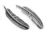 Feather- Pewter Pendant 53mm (PW970)