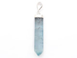 Aquamarine & Sterling Silver Pendant 45mm (GSP3955)