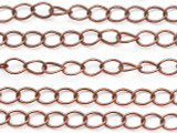 Copper Curb Chain 5mm - 36" (CHAIN126)